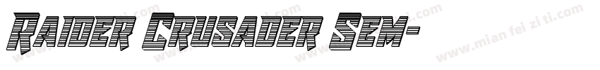 Raider Crusader Sem字体转换